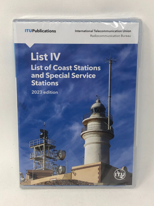 ITU Publications List IV of Coast Stations, 2023 Edition ~ Official Compact Disc