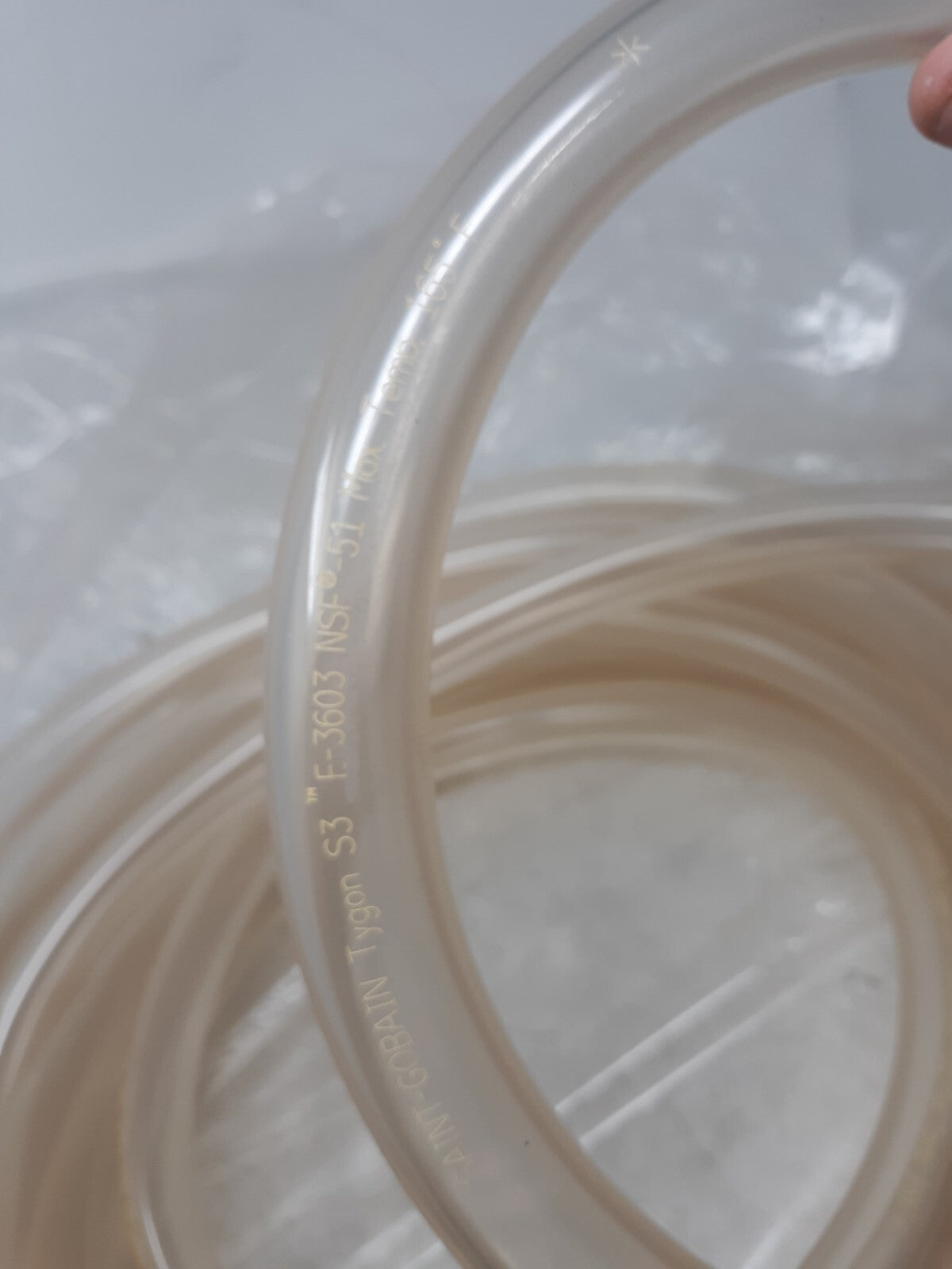 Saint-Gobain Tygon S3 E-3603 NSF-51 Tubing 1" ID x 1-1/4" OD (25 Ft)