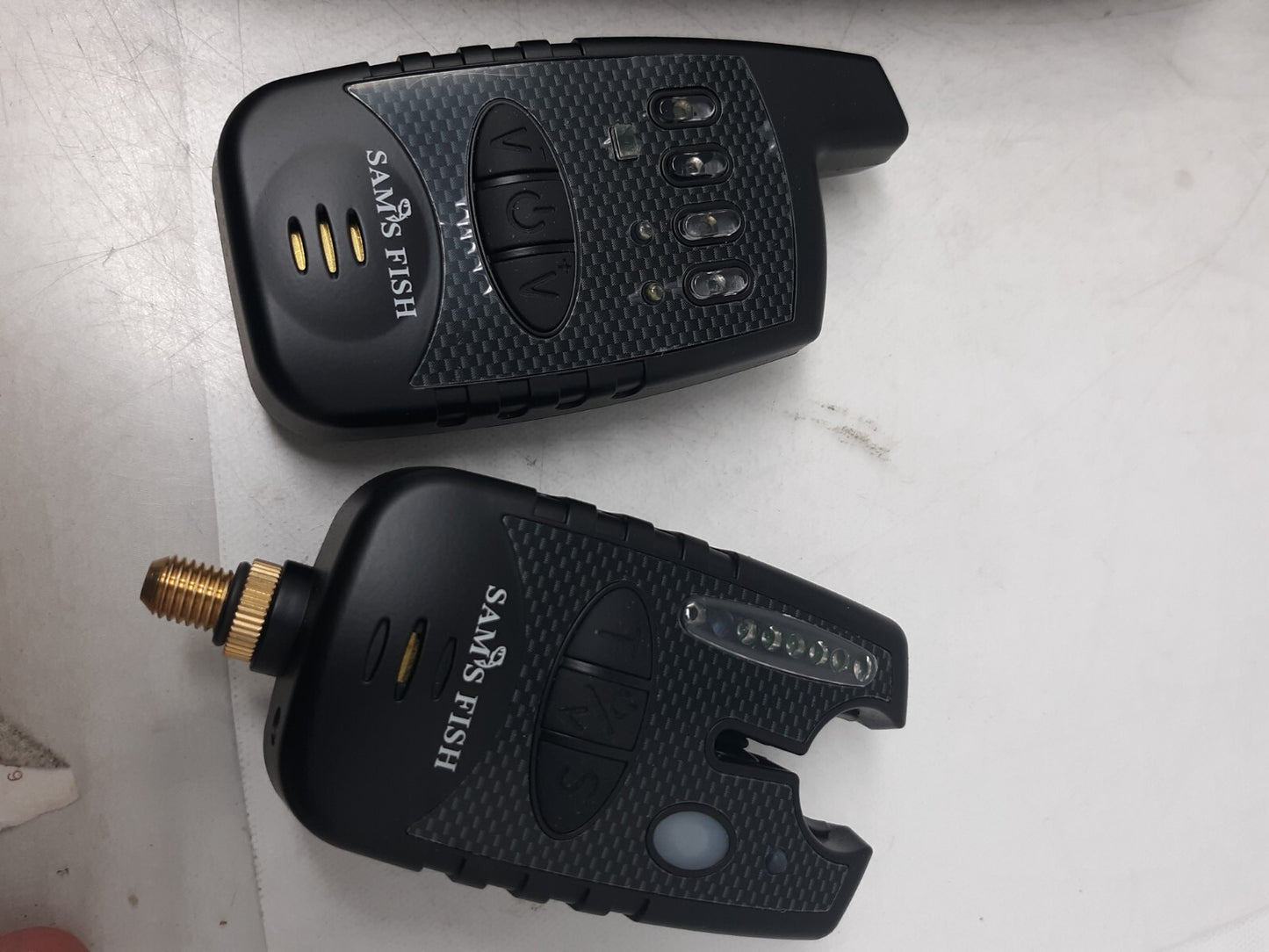 Sam's Fish Bite Alarm Set 4pcs with Remote & Case for Carp Fishing