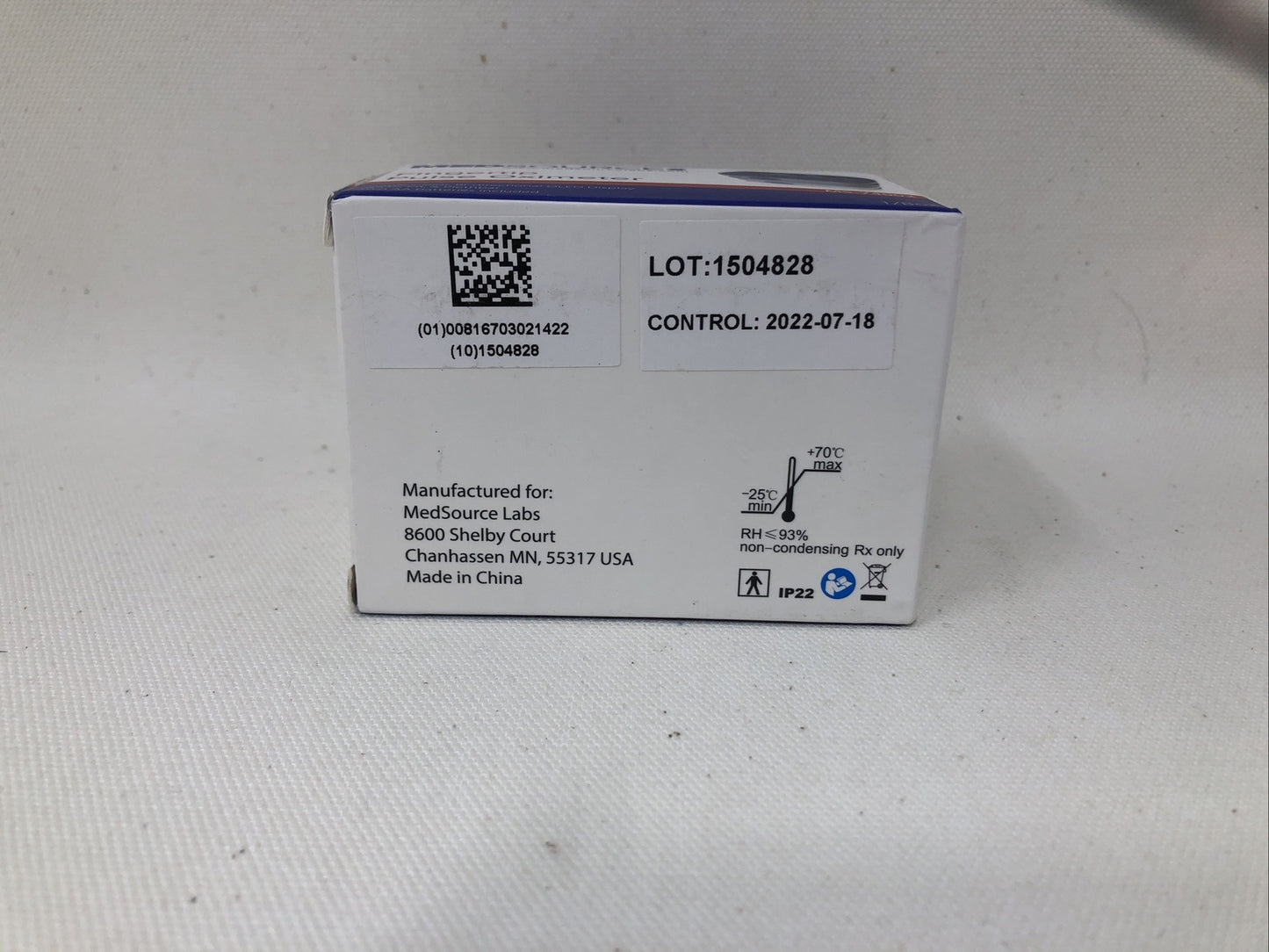 NEW MEDSOURCE Fingertip Pulse Oximeter Fingertip, Blue OLED Display - MS-74002