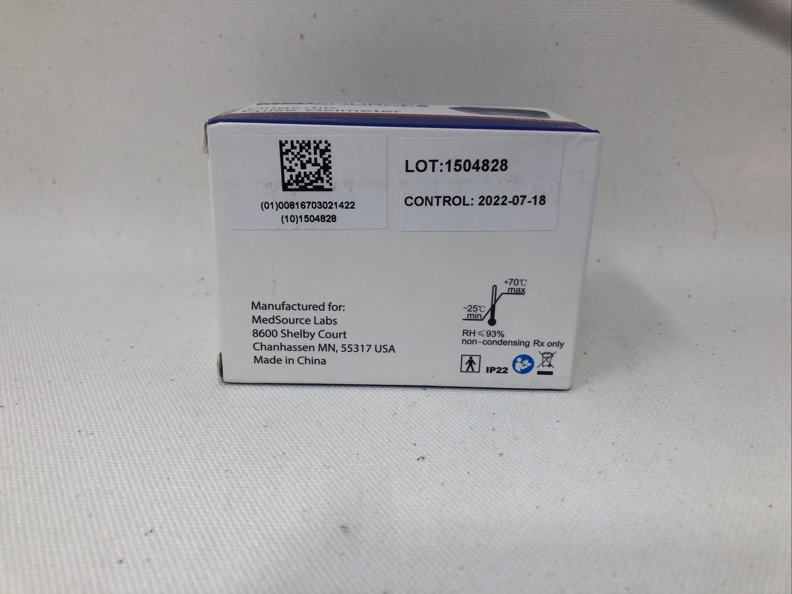 NEW MEDSOURCE Fingertip Pulse Oximeter Fingertip, Blue OLED Display - MS-74002