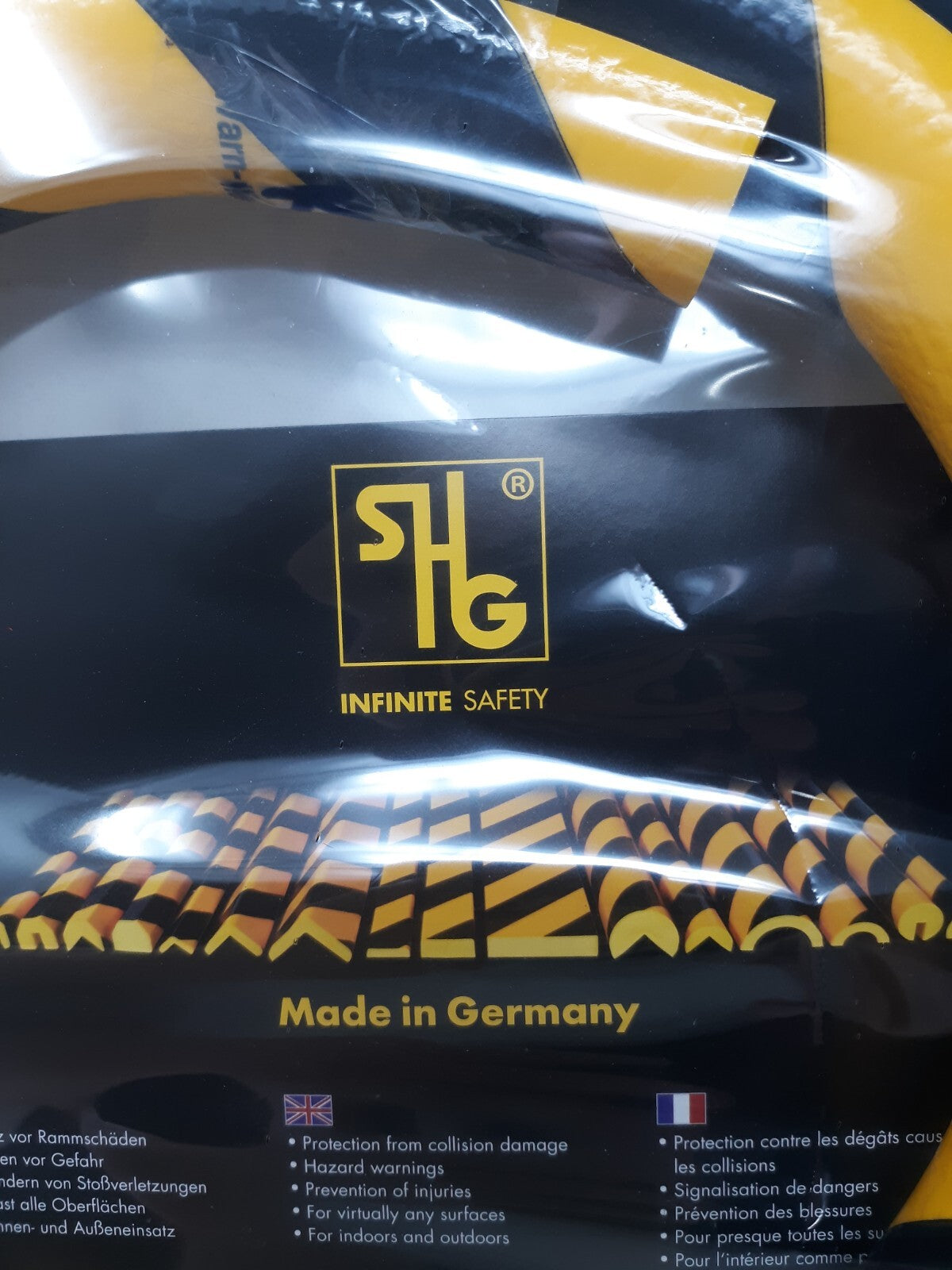SHG Inifinite Safety Knuffi 60-6710 Rounded Edge Guard 5m YELLOW/BLACK