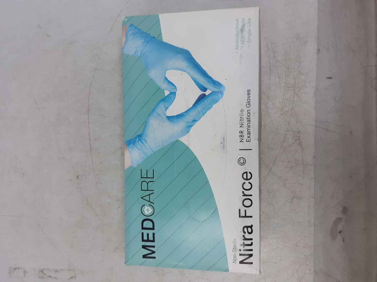 Medcare Nitra Force NBR Nitrile Examination Gloves – Powder-Free, Latex-Free, La
