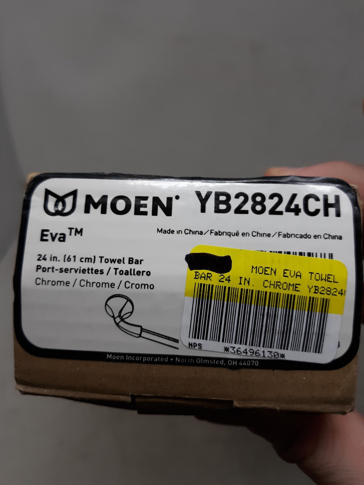 MOEN Eva 24 in. Towel Bar in Chrome YB2824CH