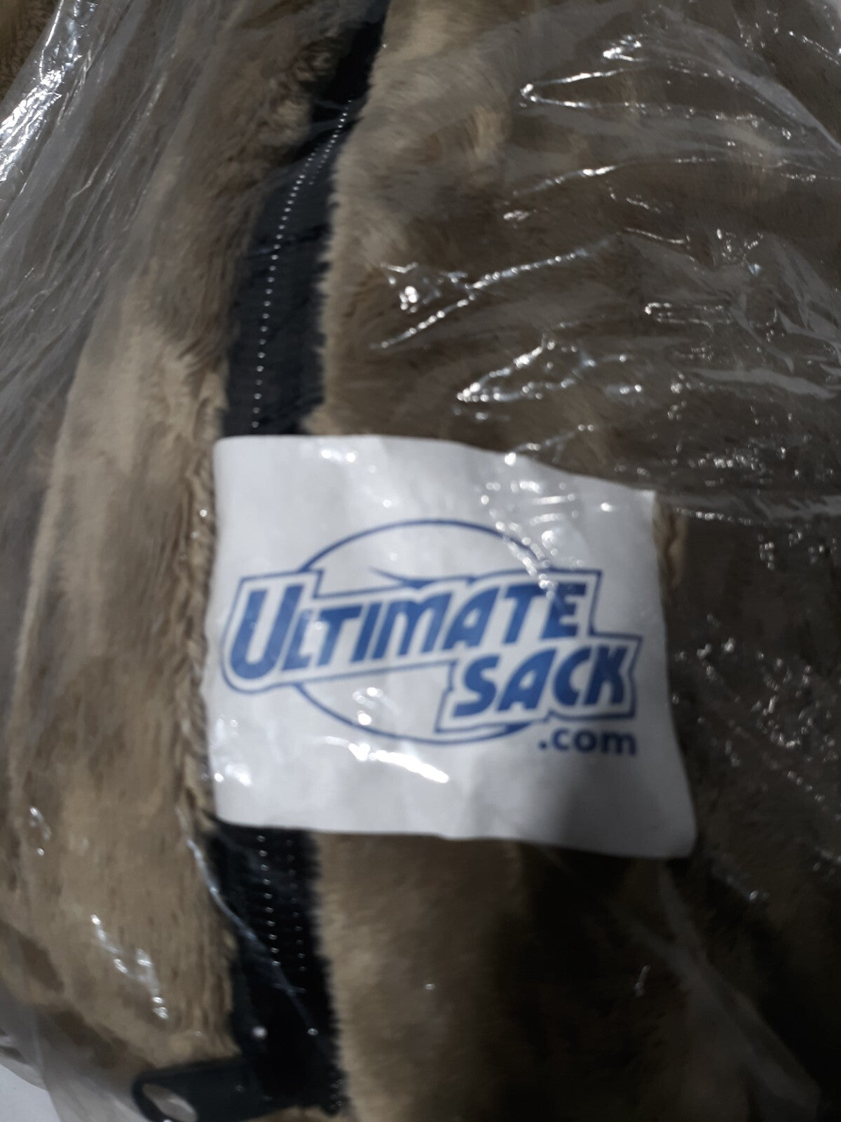 Ultimate Sack 6000 6 Foot Bean Bag Chair Camel Ultrafur Cover Only