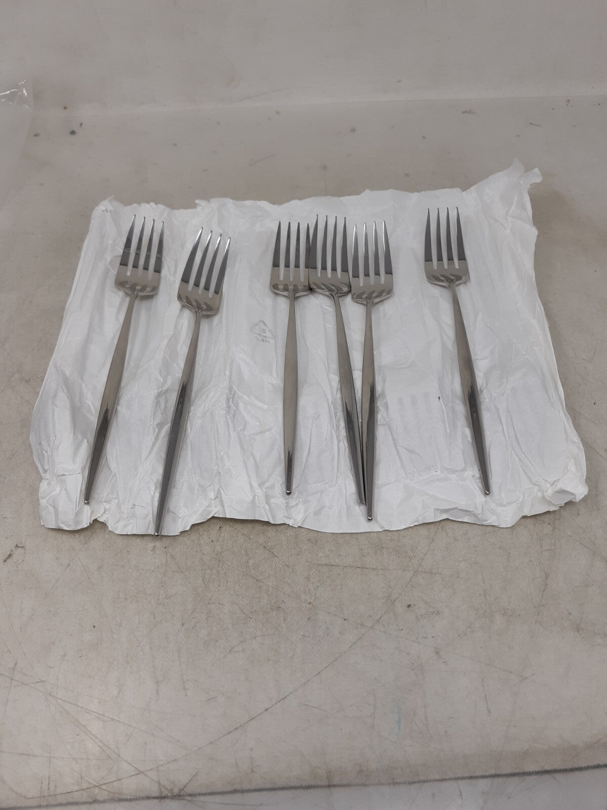 WMF Enia 8" 18/10 Stainless Steel Extra Heavy Weight Table Forks 12 Pack