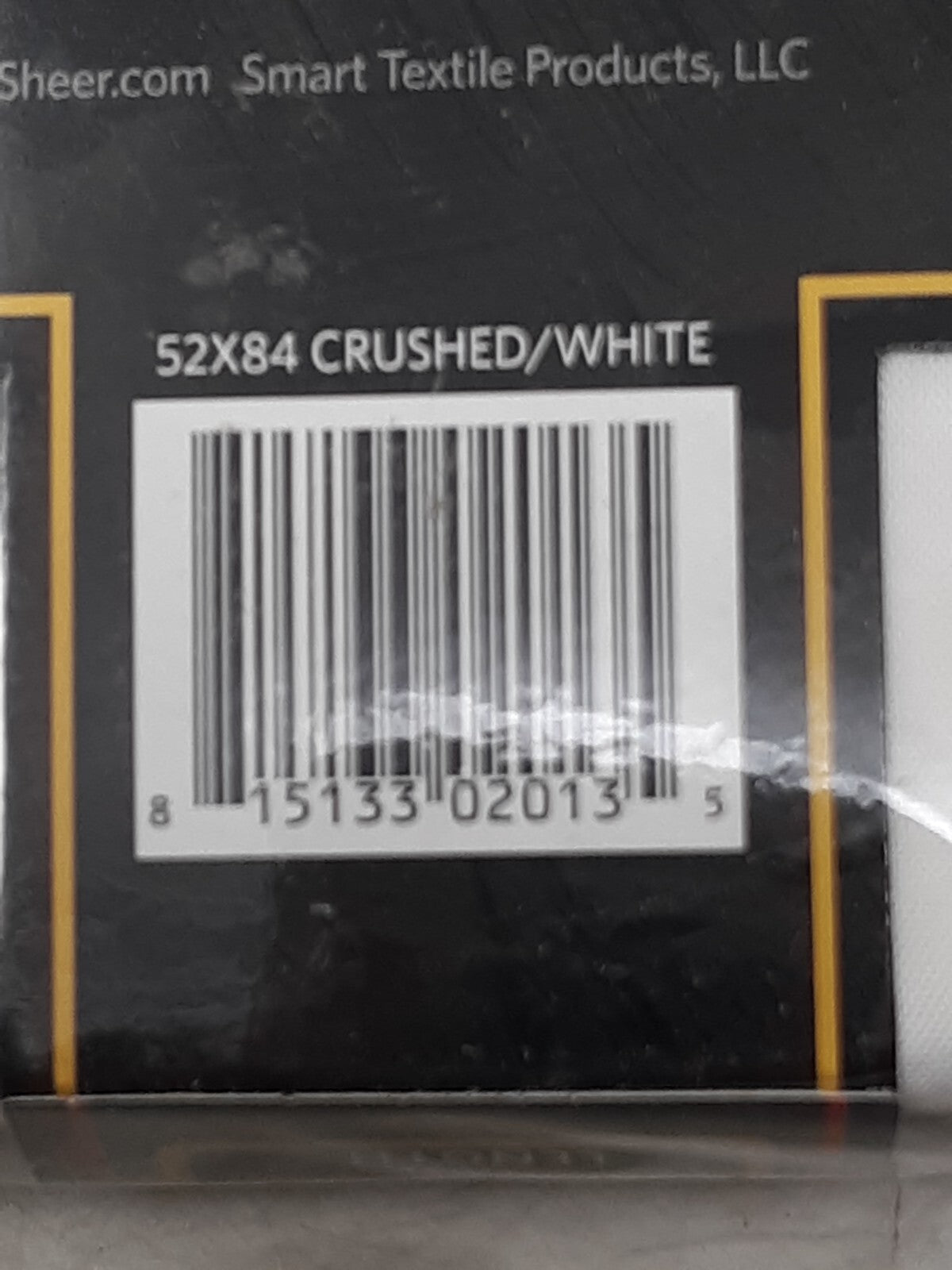 SmartSheer Insulating Window Sheer - 52"x84" White Crushed Voile Thermal Tech