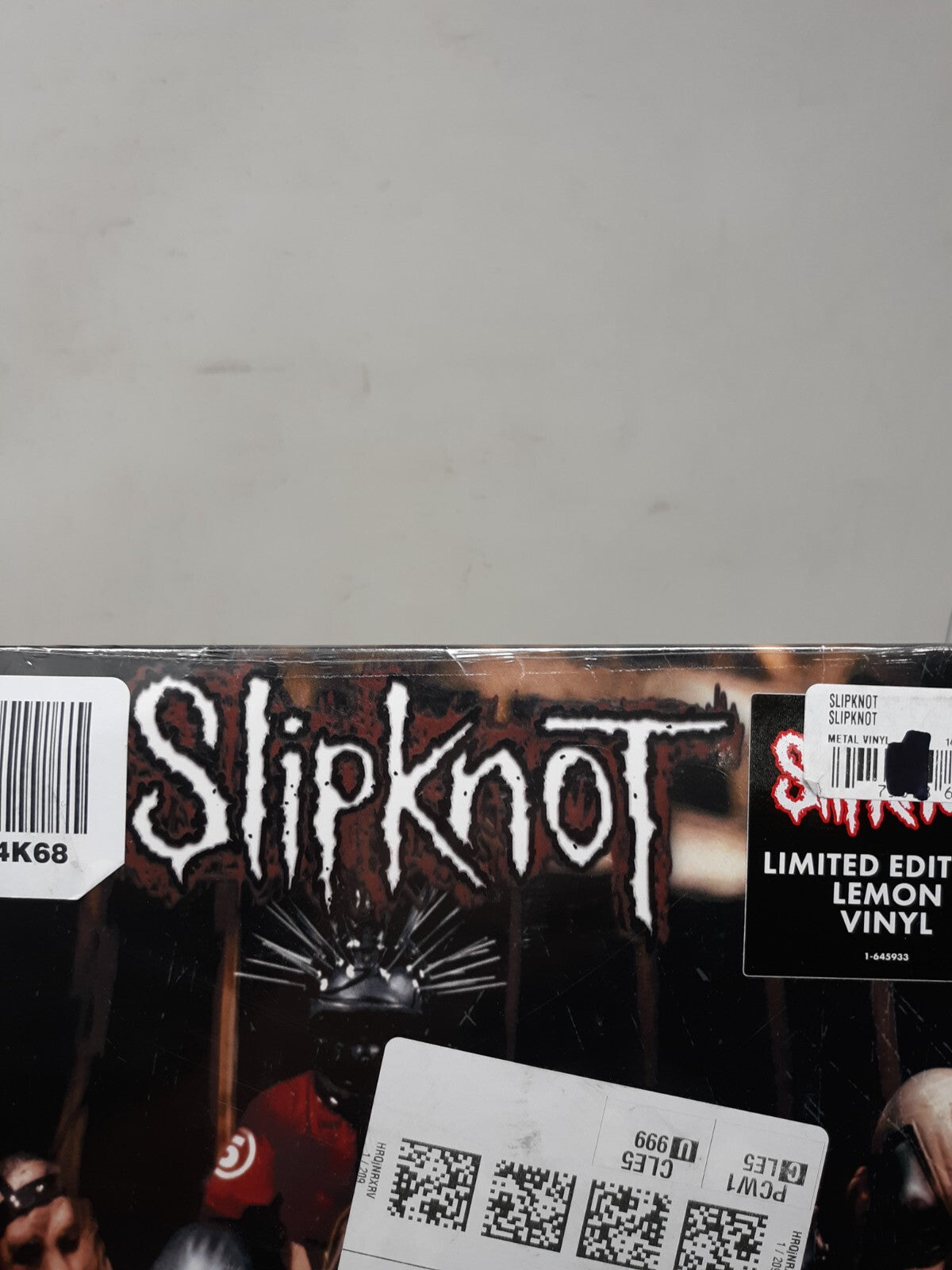 SLIPKNOT - SLIPKNOT EXCLUSIVE LEMON YELLOW VINYL LP  LIMITED EDITION Opened
