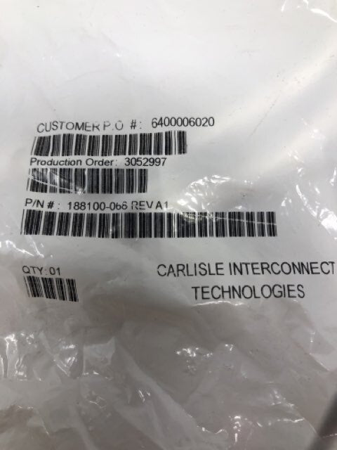 Carlisle Interconnect Technologies 188100-068 REV A1