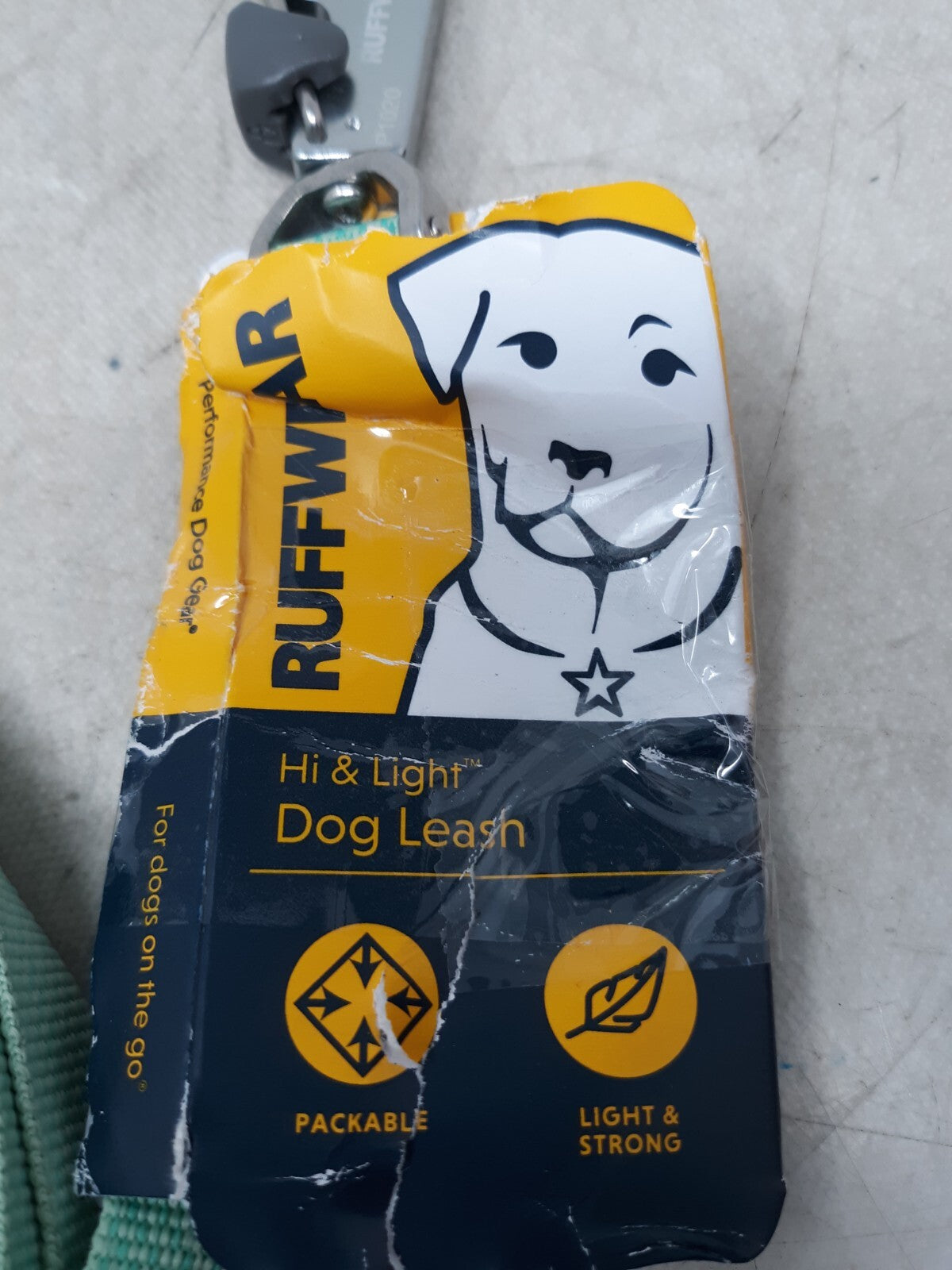 Ruffwear Hi & Light Lightweight Dog Leash Sage Green  4.5 FT / 1.4 M