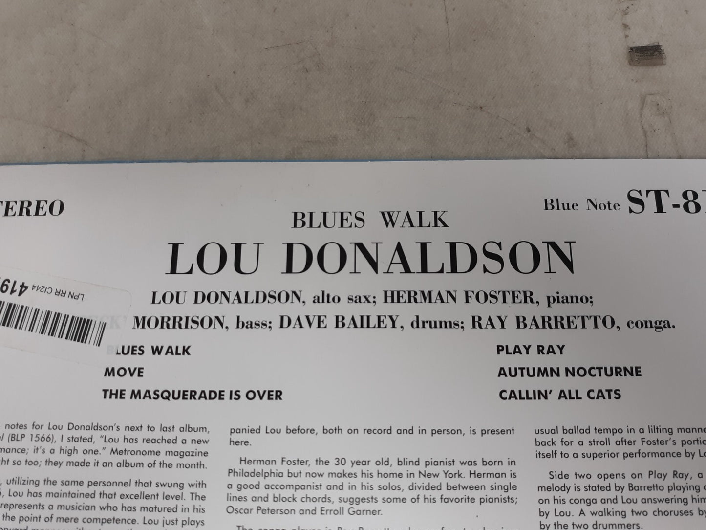 Blues Walk by Donaldson, Lou (Record, 2022)