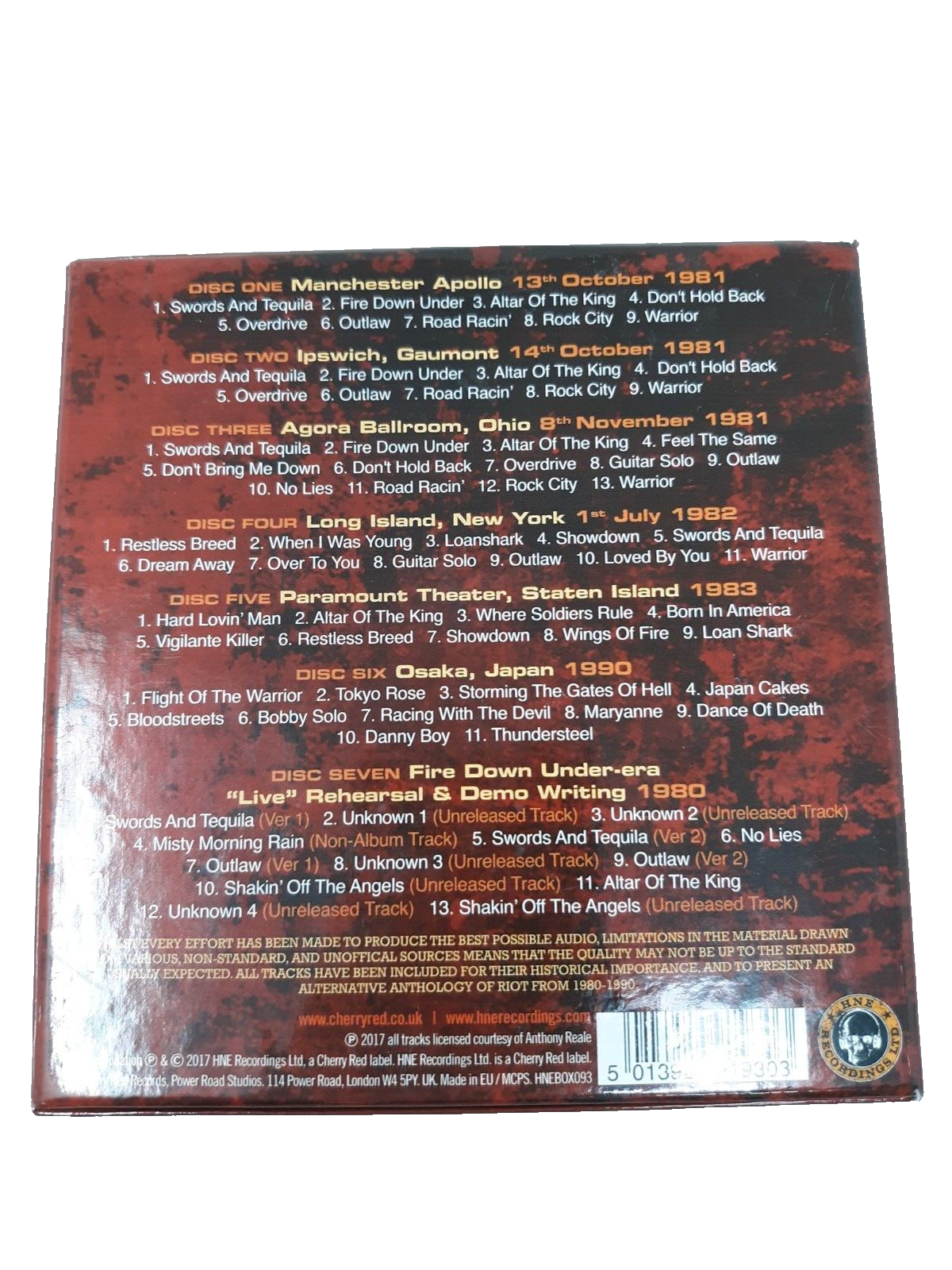 Riot: The Official Bootleg Box Set Volume 2