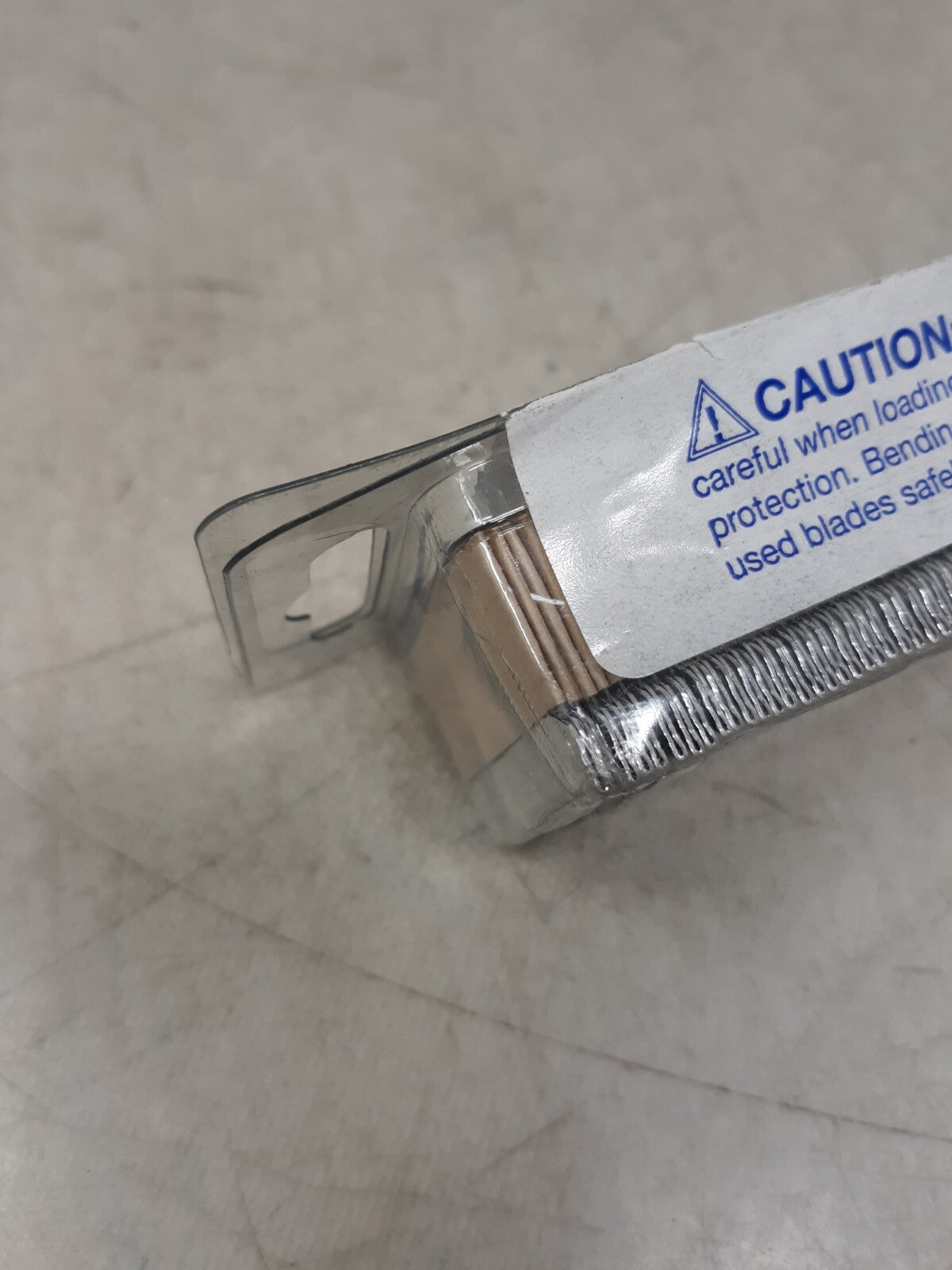 (100-Pk) Heavy Duty Single Edge Razor Blade Aluminum .012" Gauge 21719-1