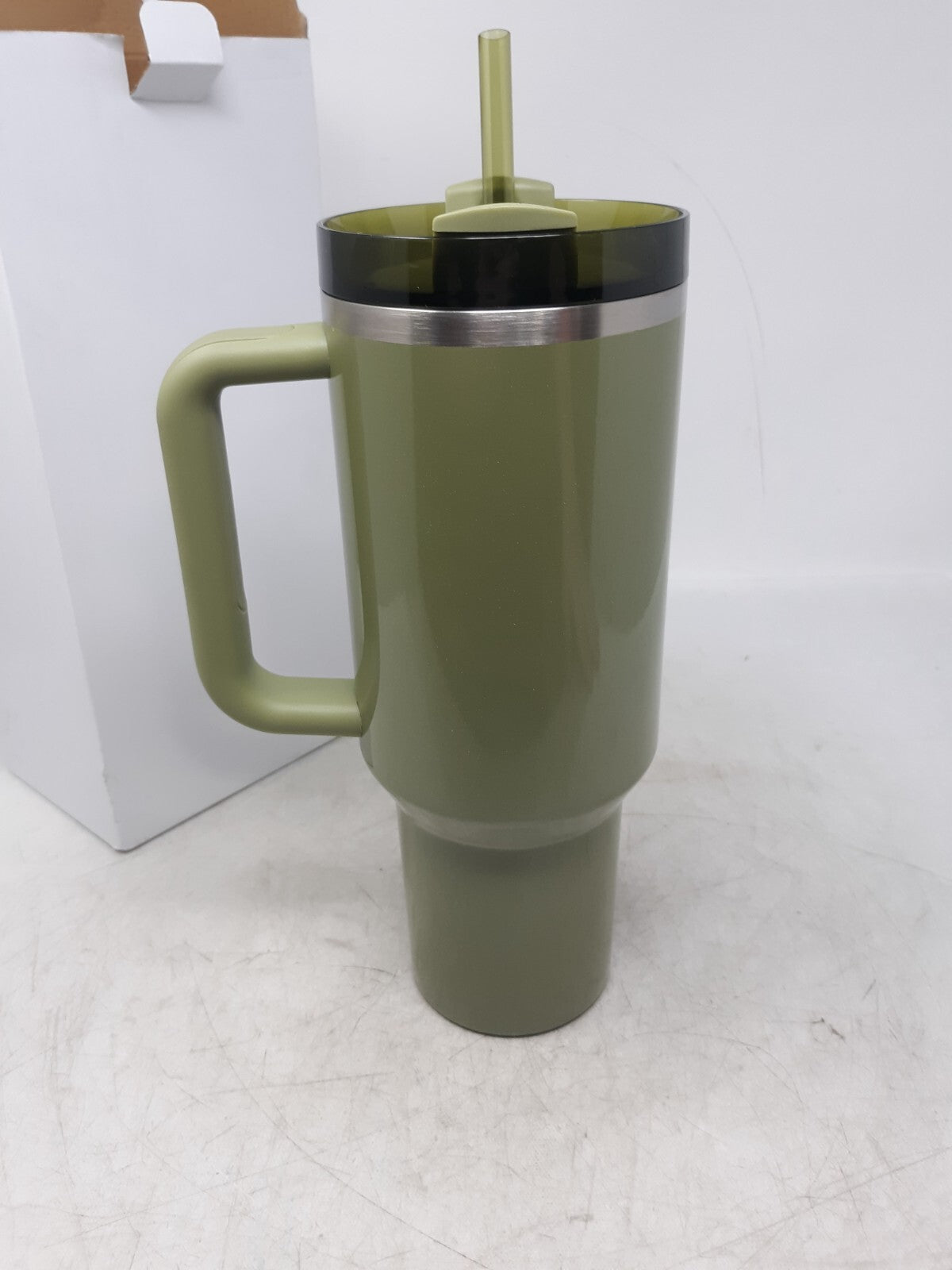 Stanley X Starbucks Olive Green Pearl 40oz Tumbler Glitter Fall Release 2024 New