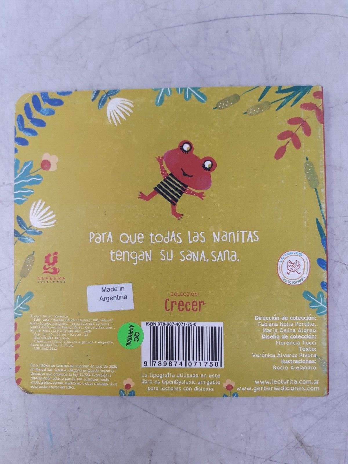 Sana, Sana Board Book - Verónica Álvarez Rivera - Spanish - Crecer Collection