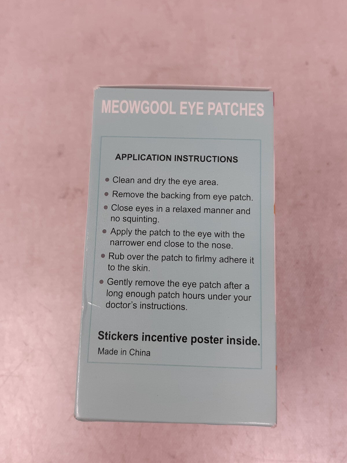 Meowgool Adhesive Eye Patches for Kids with Lazy Eye 30+3 Bonus Patches
