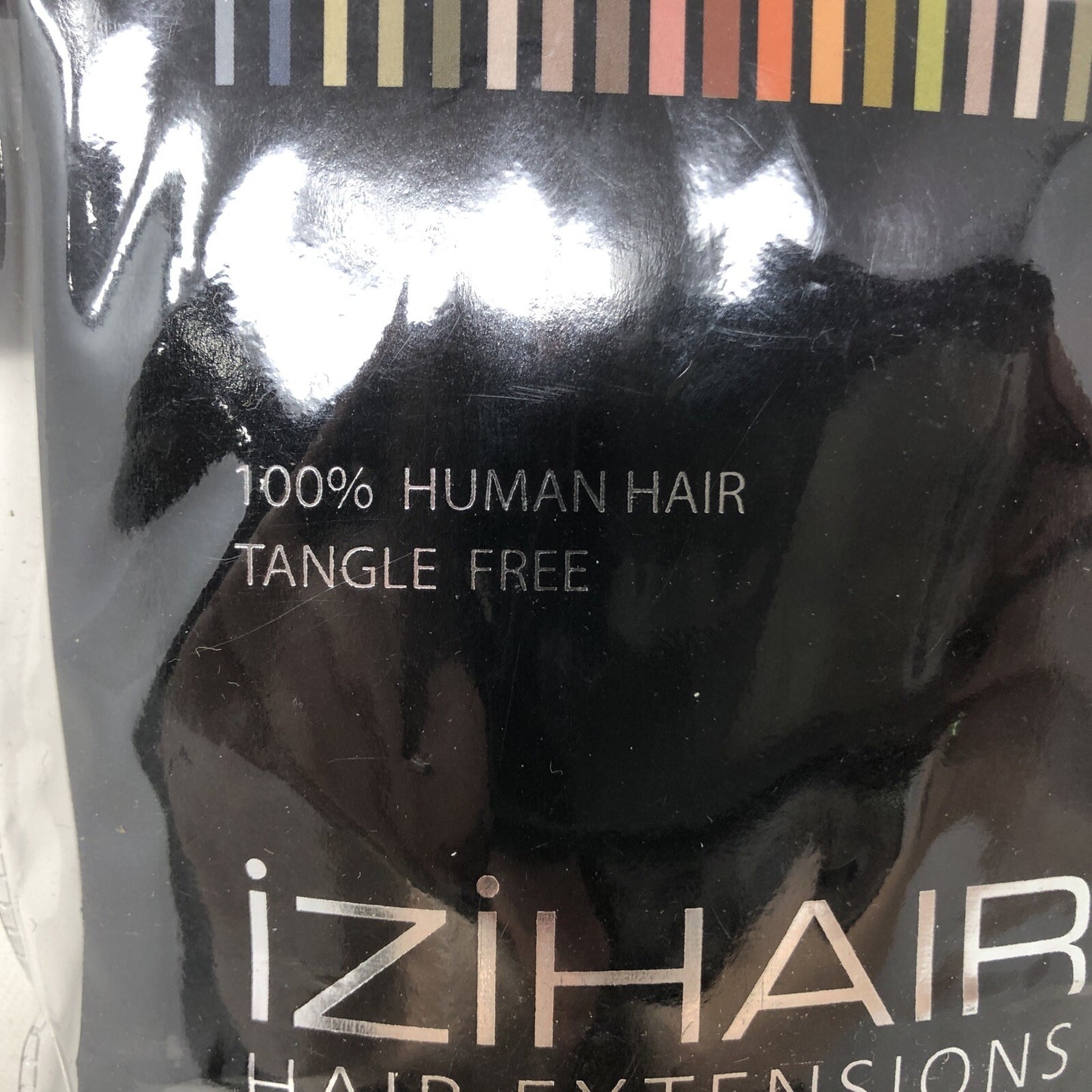 izihair Clip hair extensions 100% human hair tangle free HZB-5219 Curly 18in 2#