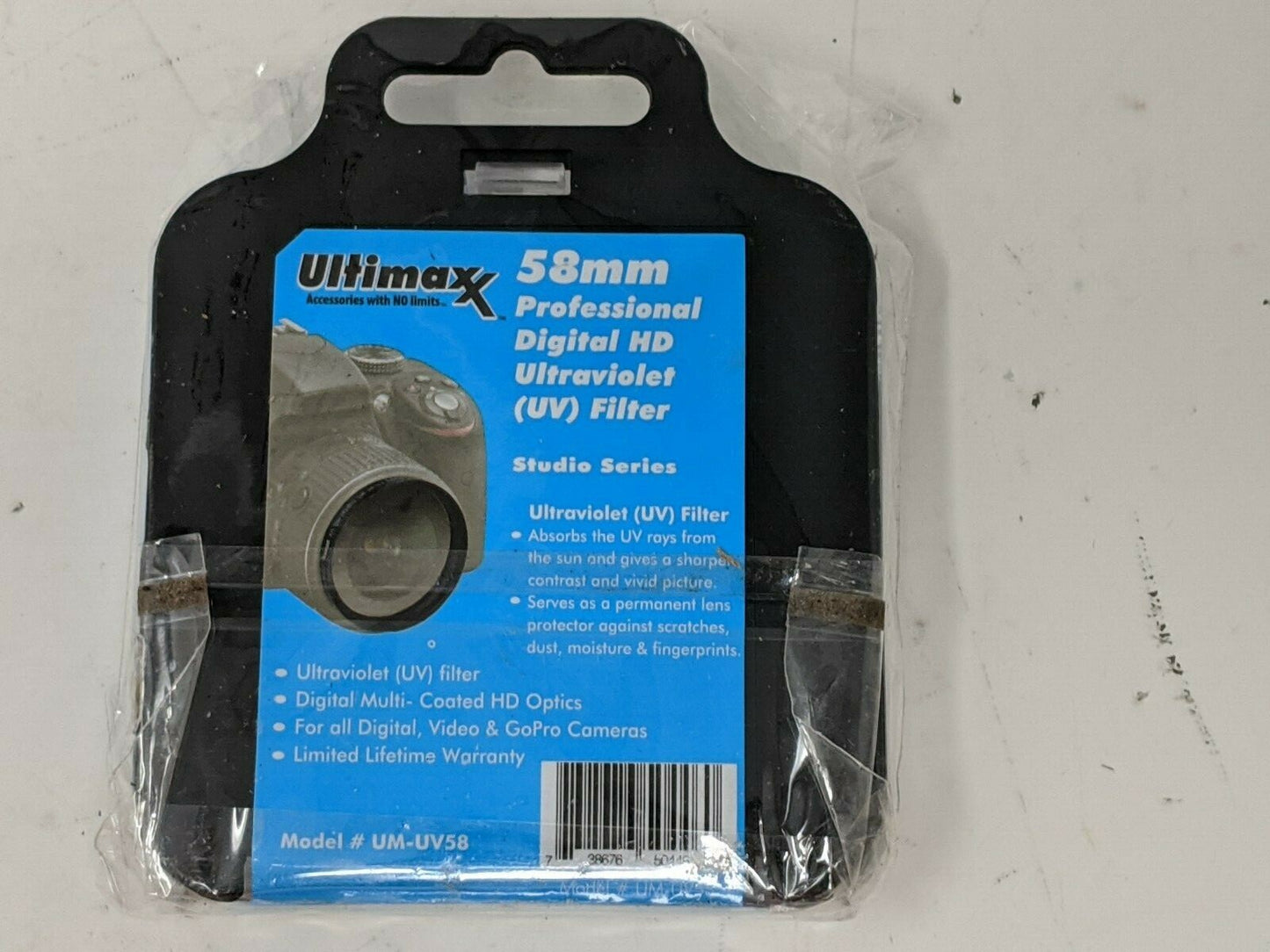 Ultimaxx 58mm Professional Digital HD Ultraviolet UV Filter Model # UM-UV58