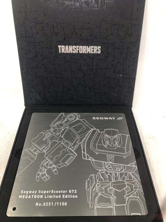 Segway SuperScooter GT2 Megatron Limited Edition No.0251/1150 Identity Plate