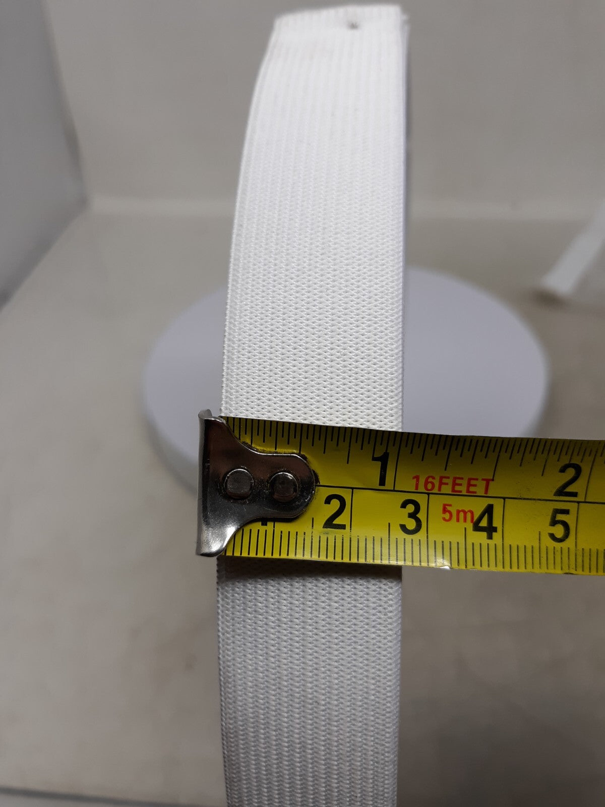 Lot of 2 12 Yards Flat Elastic Band Spool Elastic Cord White 1 inch