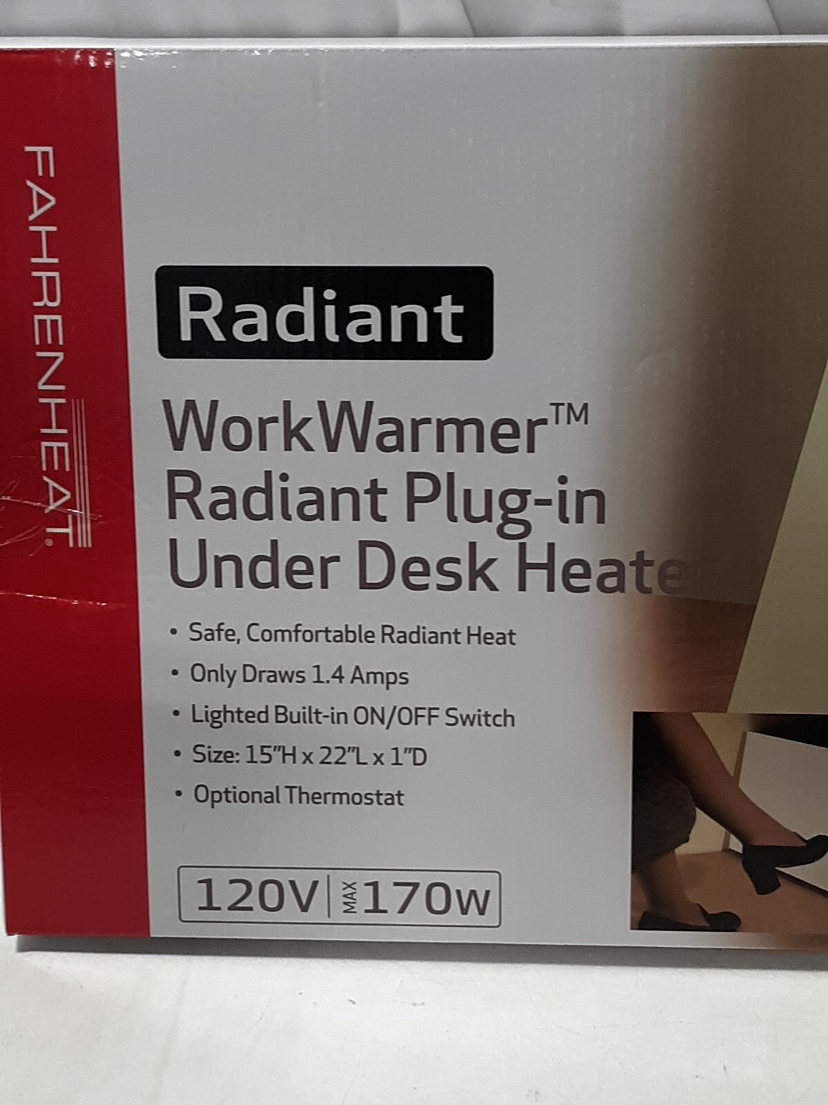MARLEY Radiant Under Desk Panel Heater Model #202SLB