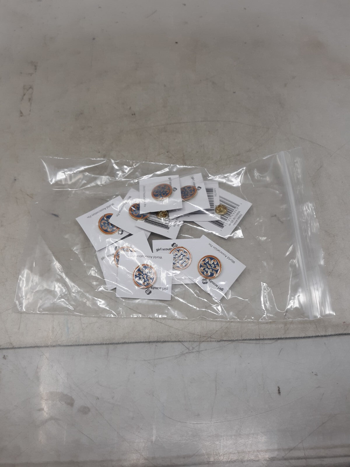 Lot of 12 Girl Scouts Trefoil World Association of Girl Guides WAGGGS Pinback