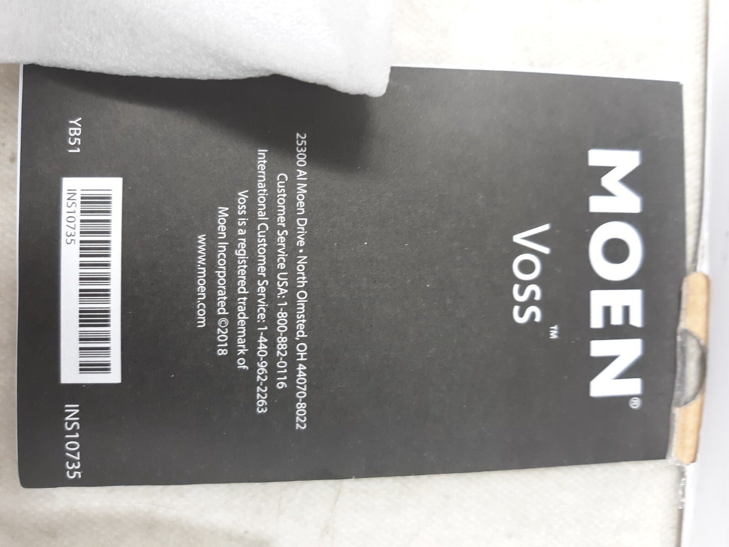 Moen Voss Brushed Nickel 24-Inch Towel Bar, YB5124BN