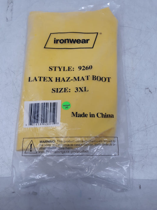 Ironwear 9260 Latex Haz-Mat Boot in size 3XL