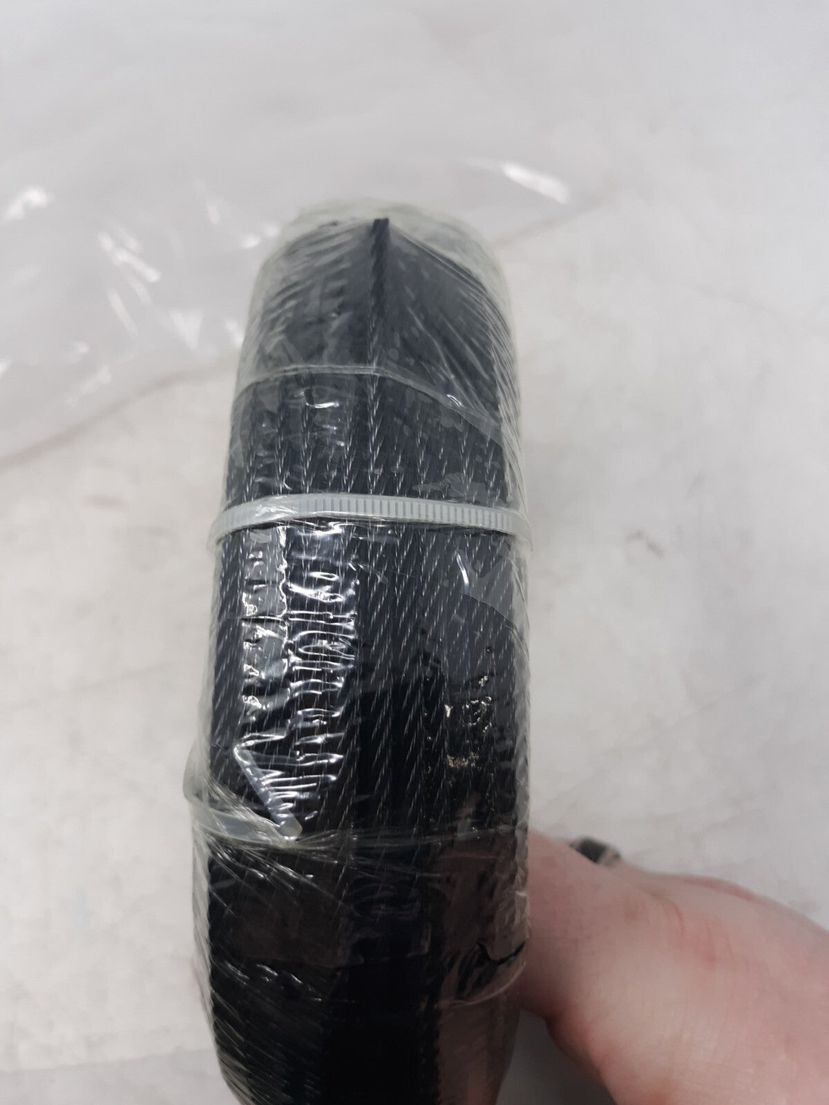 Muzata T316 1/8" Black Stainless Steel Wire Rope – 25 ft, 7x7 Strand, Marine Gr