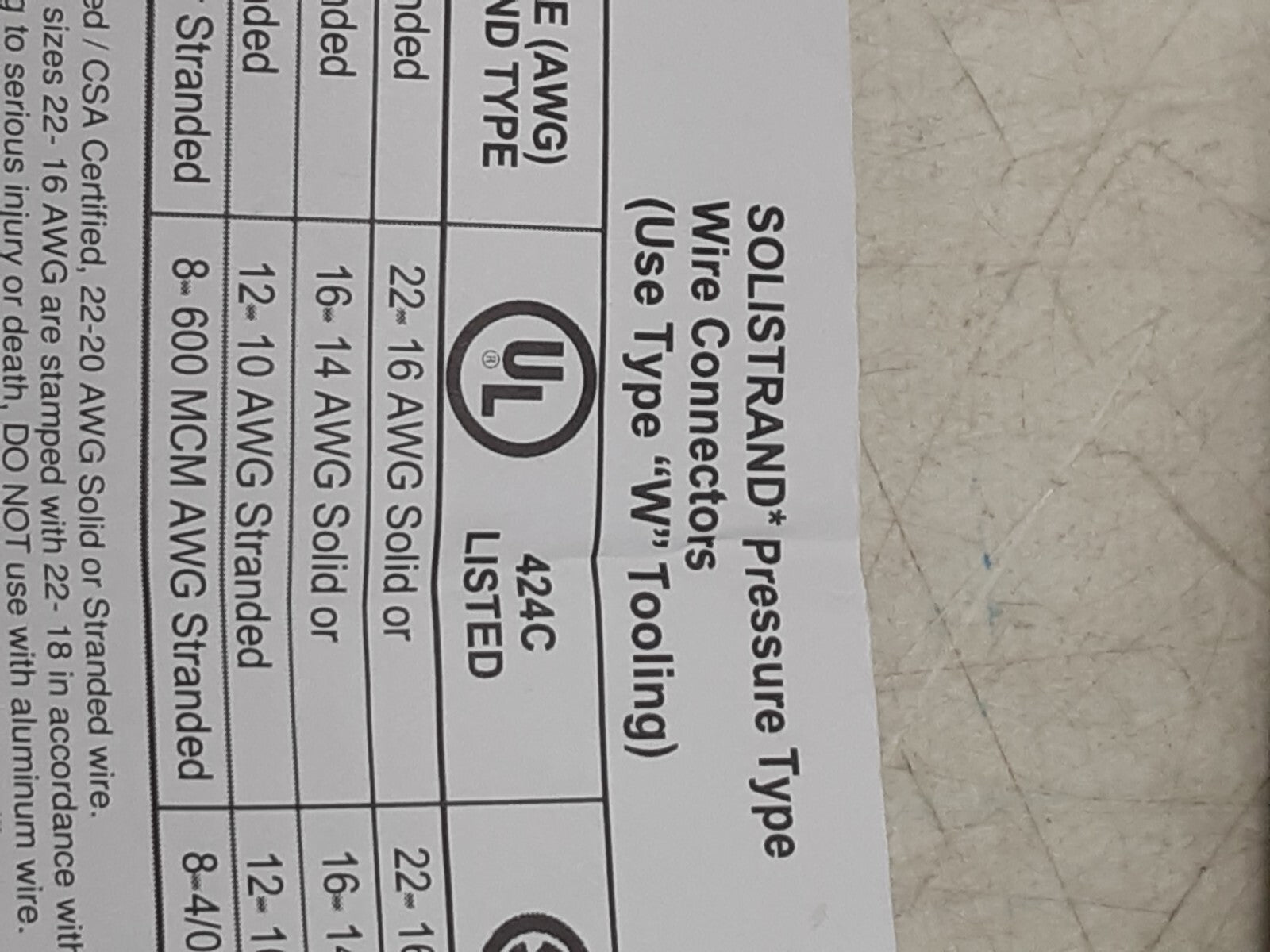 TE Connectivity 34319 Solistrand Wire Splice Qty 500