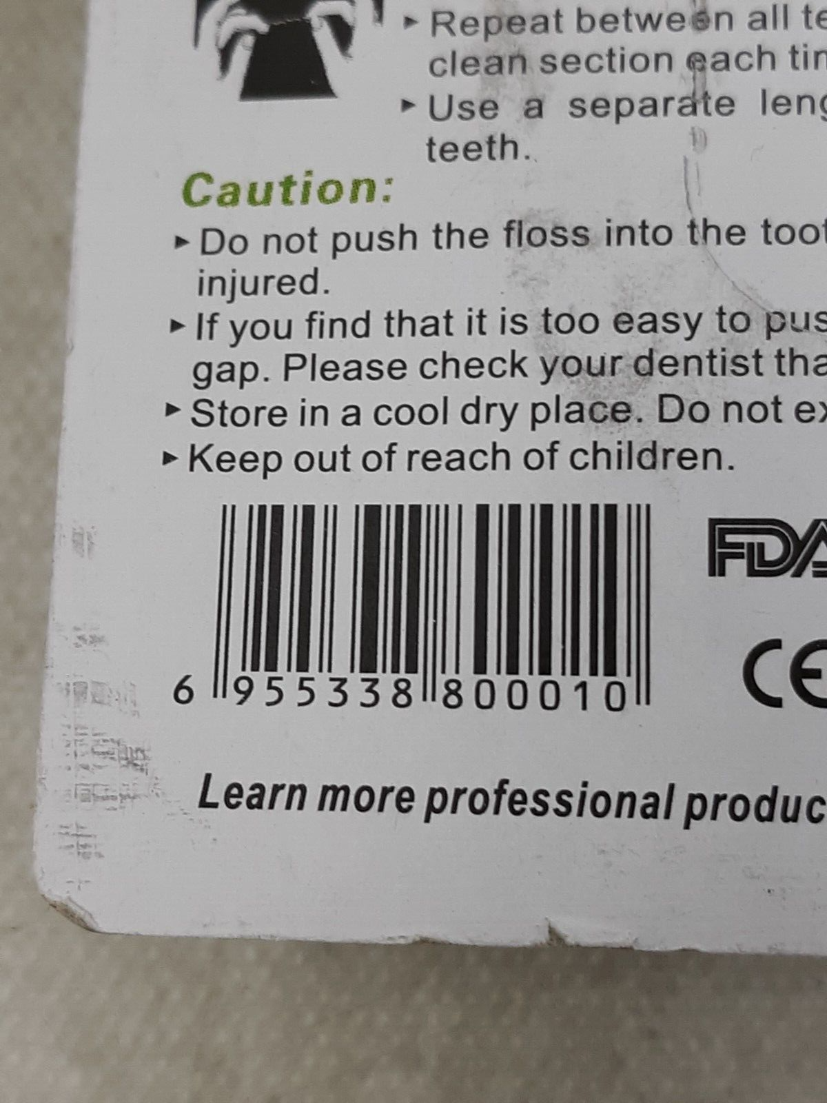 Lot of 5 Pesitro Ultra Clean Expansion Dental Floss 50 Meters