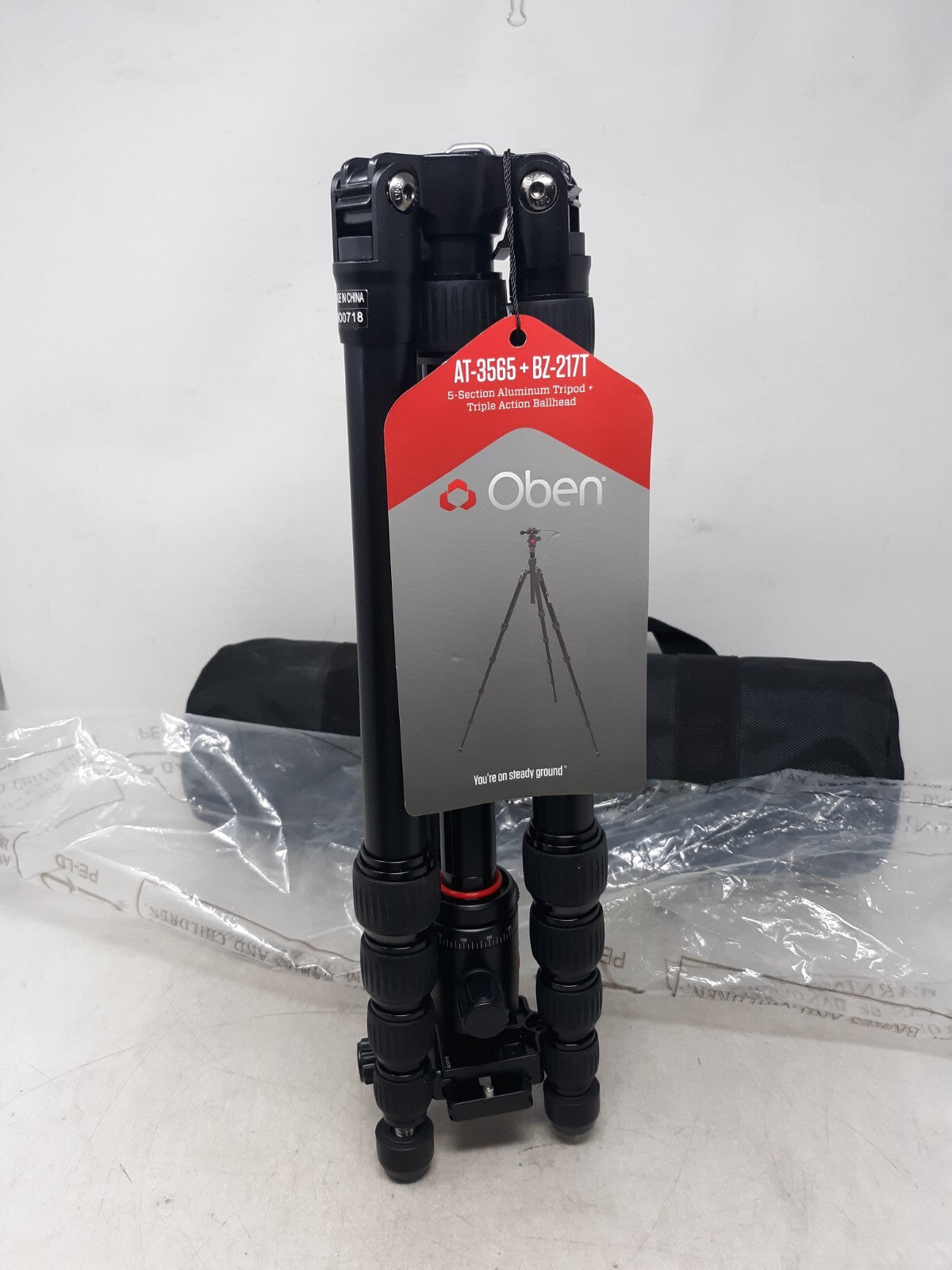Oben AT 3565 Aluminum Tripod + BZ 217T Triple Action Ball Head