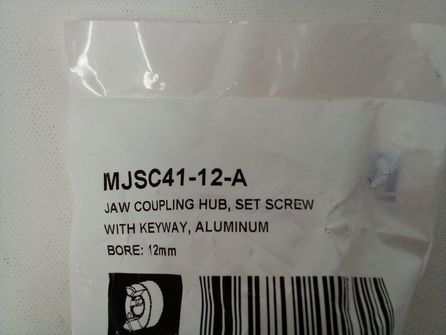 RULAND MJSC41-12-A Jaw Coupling Hub,12mm,Aluminum