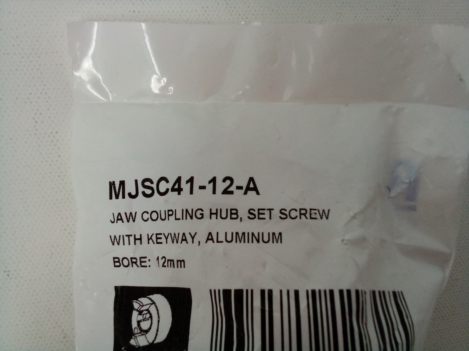 RULAND MJSC41-12-A Jaw Coupling Hub,12mm,Aluminum