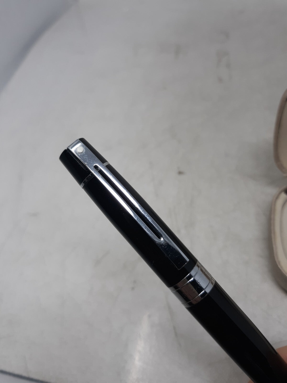 Sheaffer® 300 9312 Glossy Black Ballpoint Pen With Chrome Trim and Case