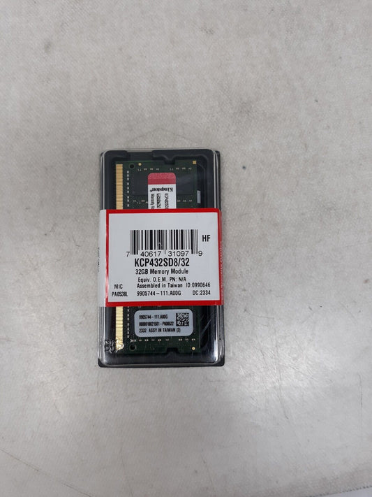 Kingston 32GB (SO-DIMM) (DDR4 SDRAM) Memory (KCP432SD832)