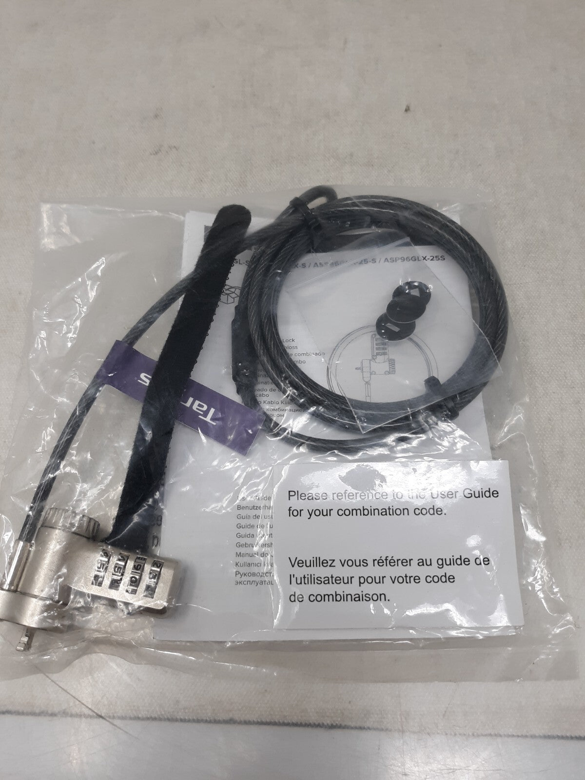 Targus DEFCON Ultimate Universal Serialized Combination Lock (ASP96GLX-S)