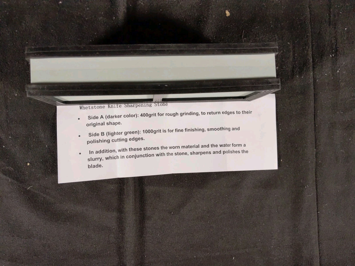 Kitchen Knife Sharpening Stone Dual Water Whetstone Set 400/1000 Grit Sharpener