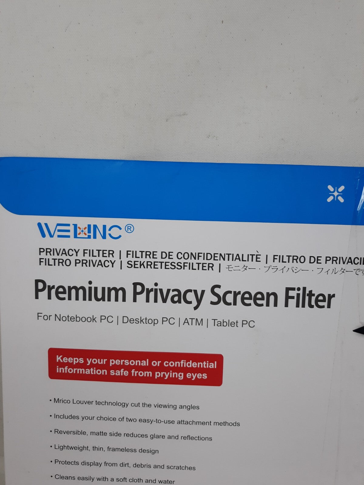 Welinc Computer Privacy Screen Filter LMPF 24W9