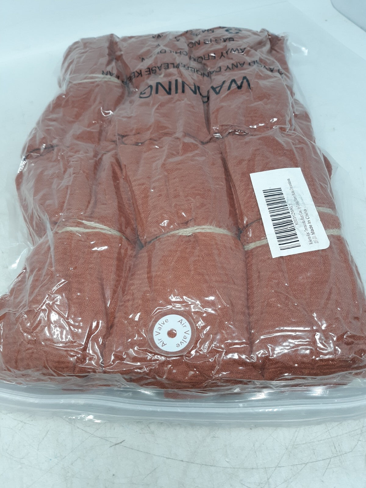 Keketo 6pc Terracotta Rust Gauze Sheer Boho Decorations