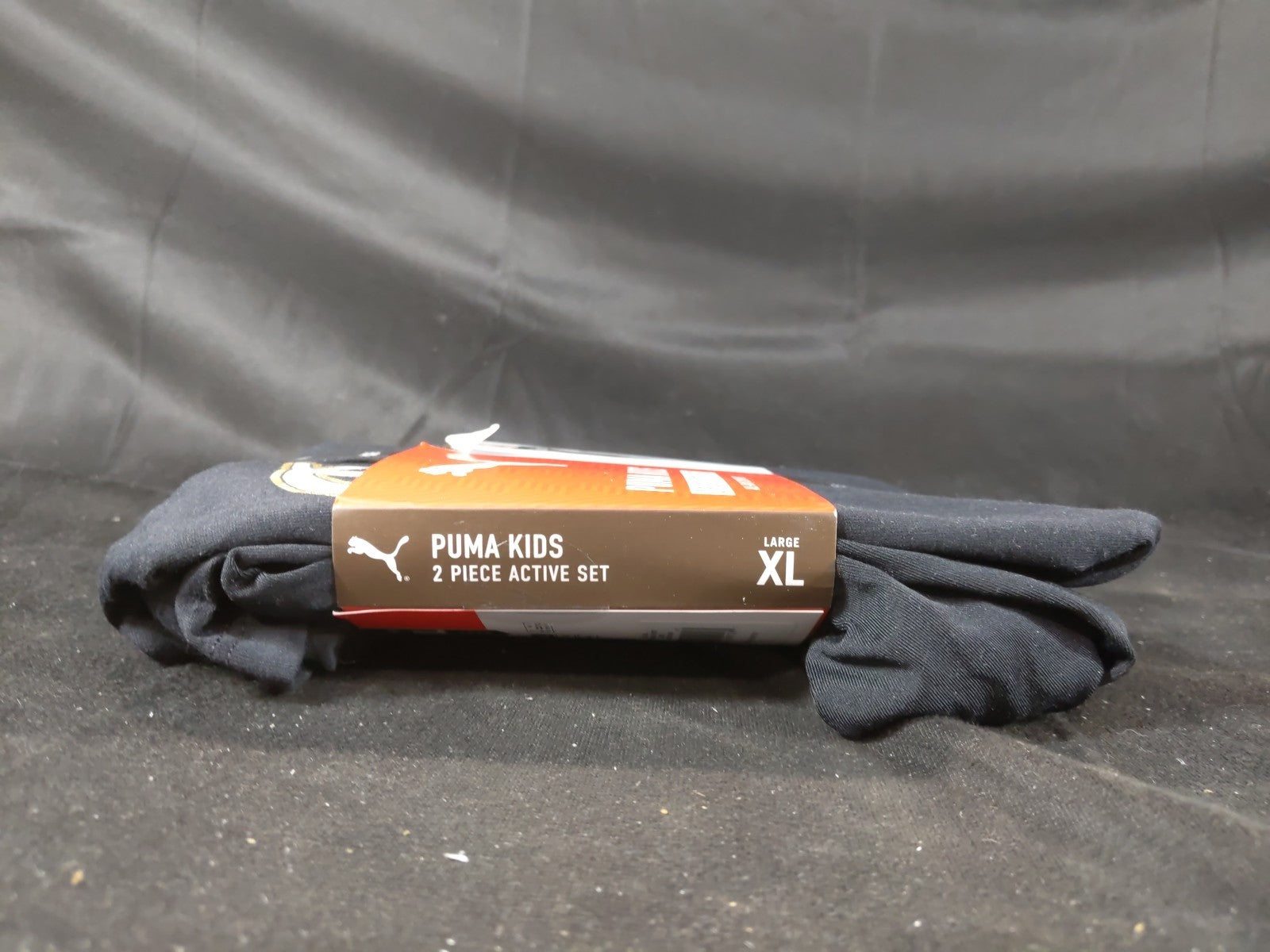 Puma Girls Active Set Size MEDIUM XL Black Leggings and T-Shirt