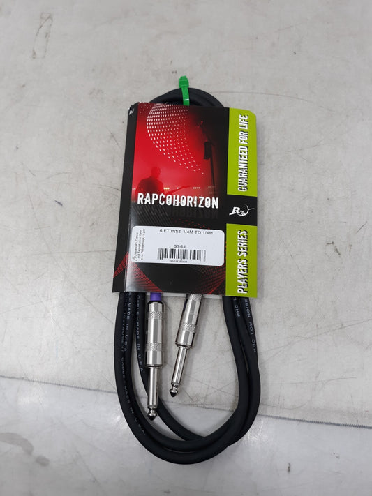 RapcoHorizon G1-6 6FT 1/4 to 1/4 Guitar/Instrument Cable