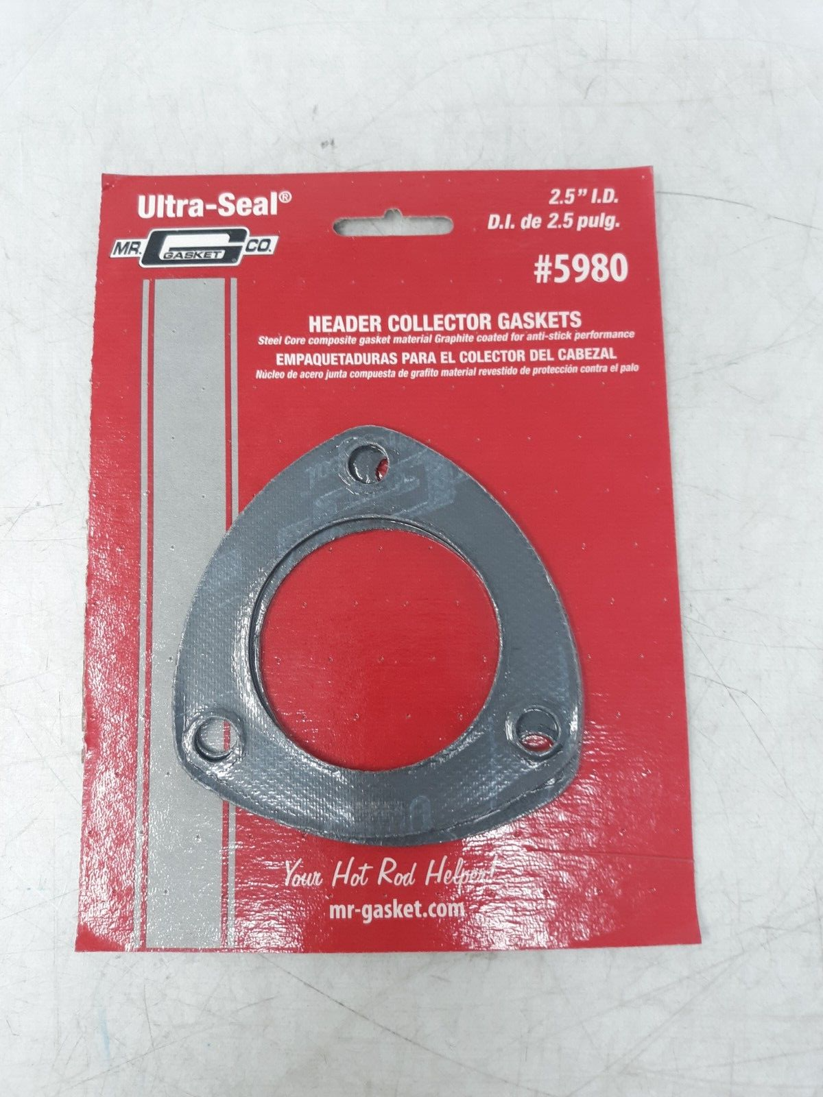 Mr. Gasket Ultra-Seal 5980 Header Collector Gaskets 2.5" I.D. Graphite Coated