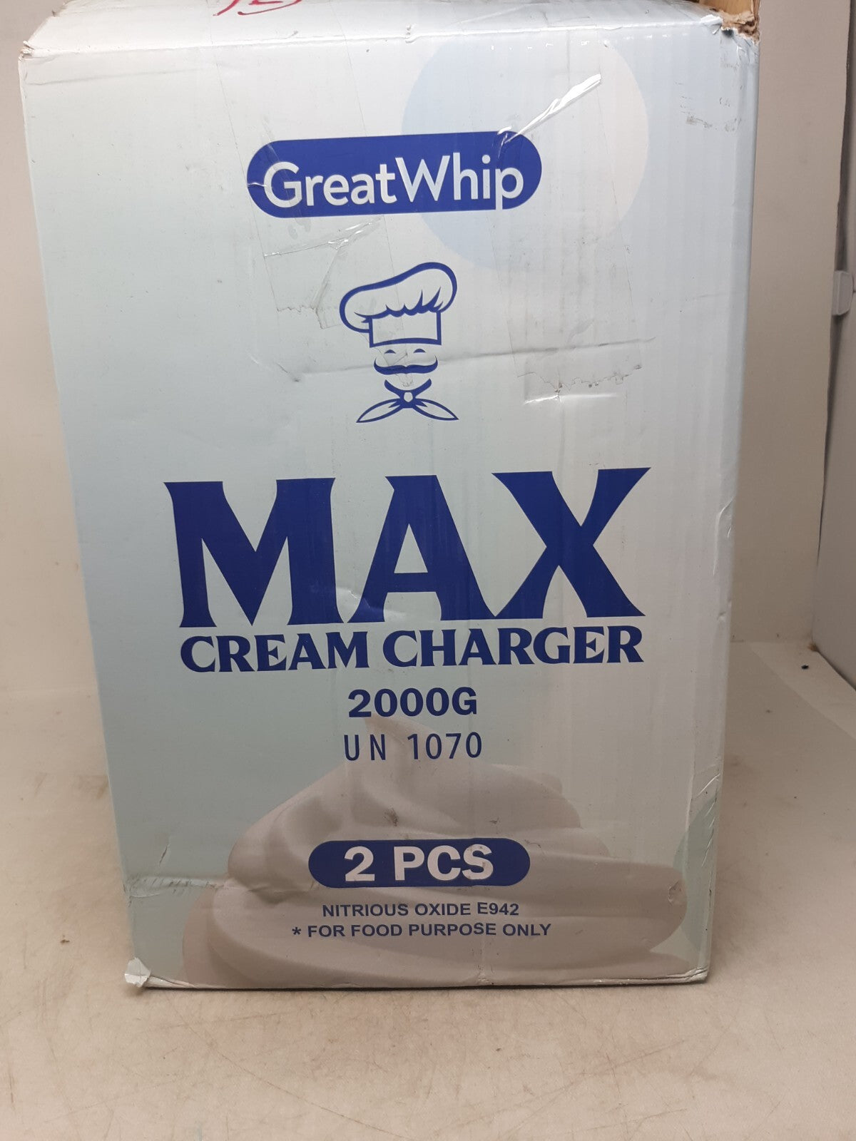 Whipped Cream Charger 3.3L X 2 Tanks 2000g RichWhip Cannister Large