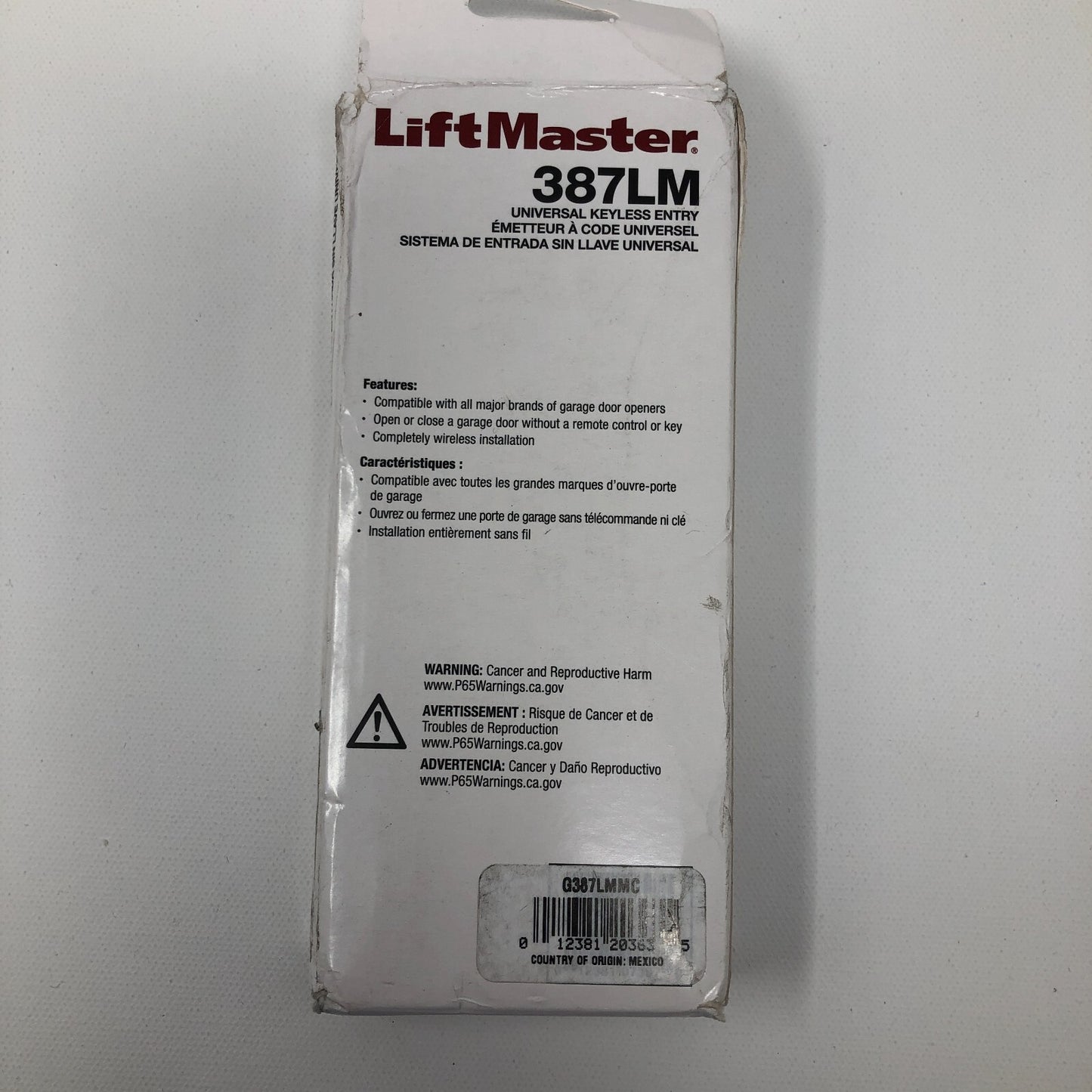 LiftMaster Universal Keyless Entry
