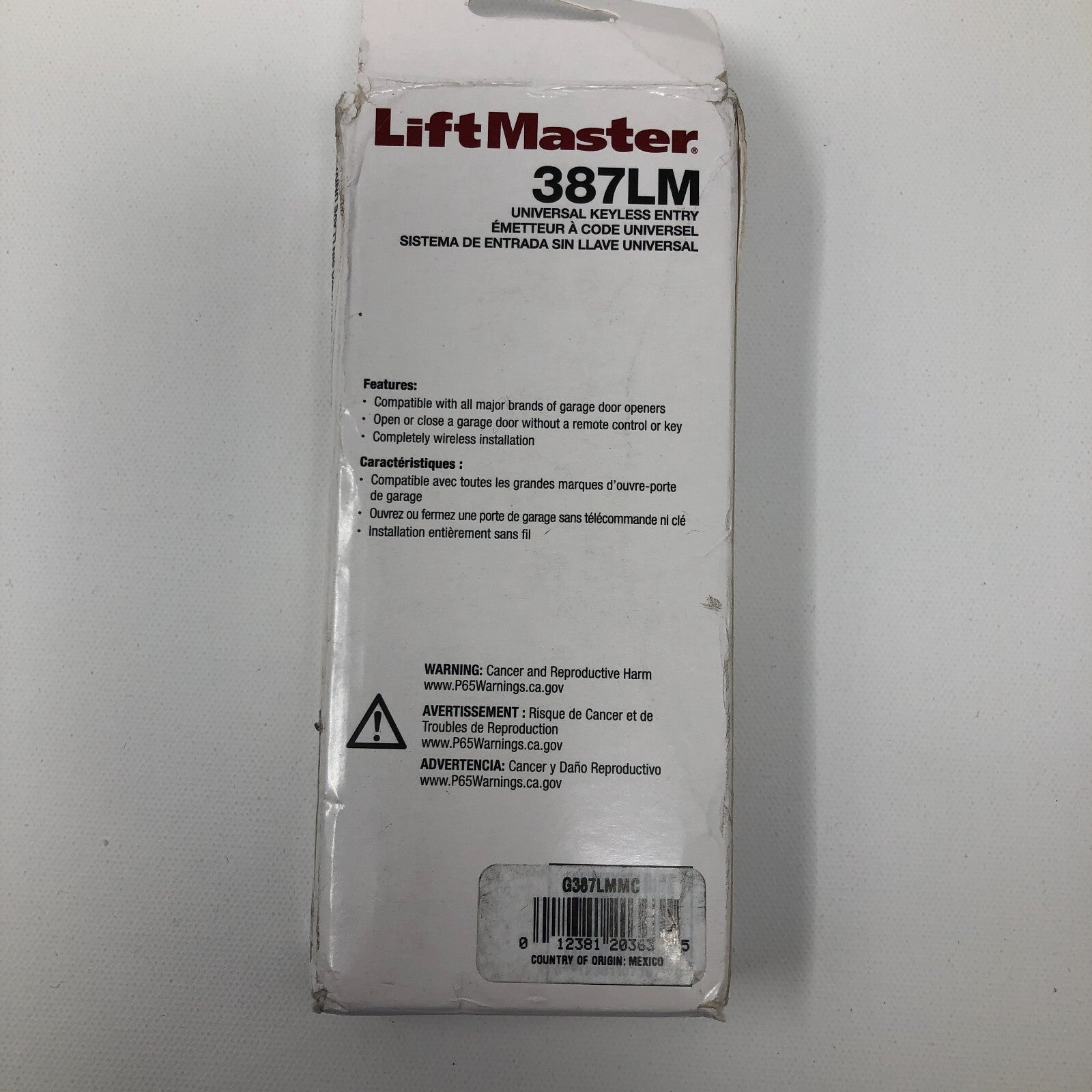 LiftMaster Universal Keyless Entry
