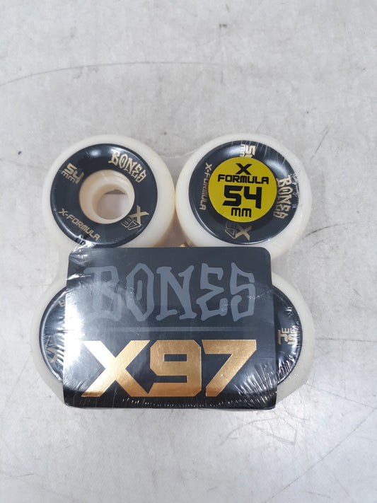 Bones Wheels  X-Formula X97 V6 Wide Cut Skateboard Wheels - 56mm 97a (Set of 4)