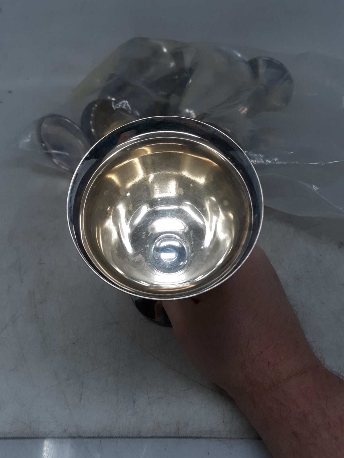 5 Silver Plate Goblets FB Rogers Made in Spain