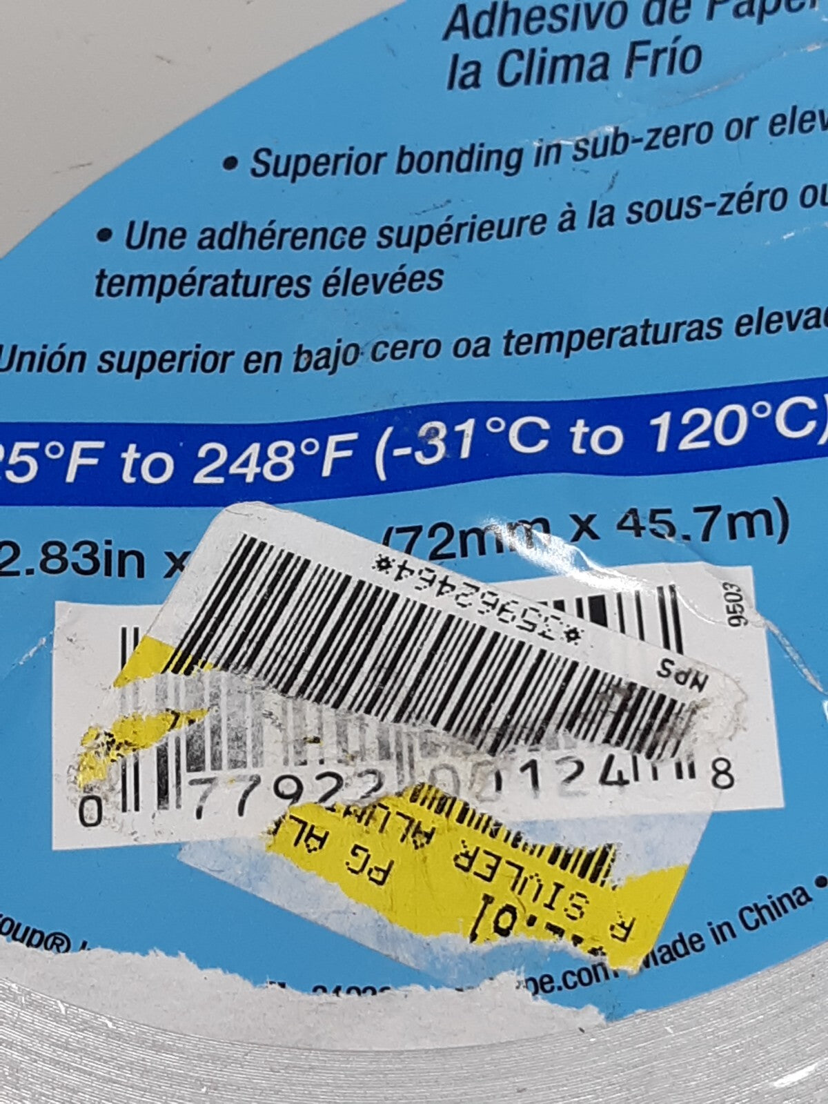 Lot of 2 IPG 3 in. W X 50 yd L Silver Foil Tape