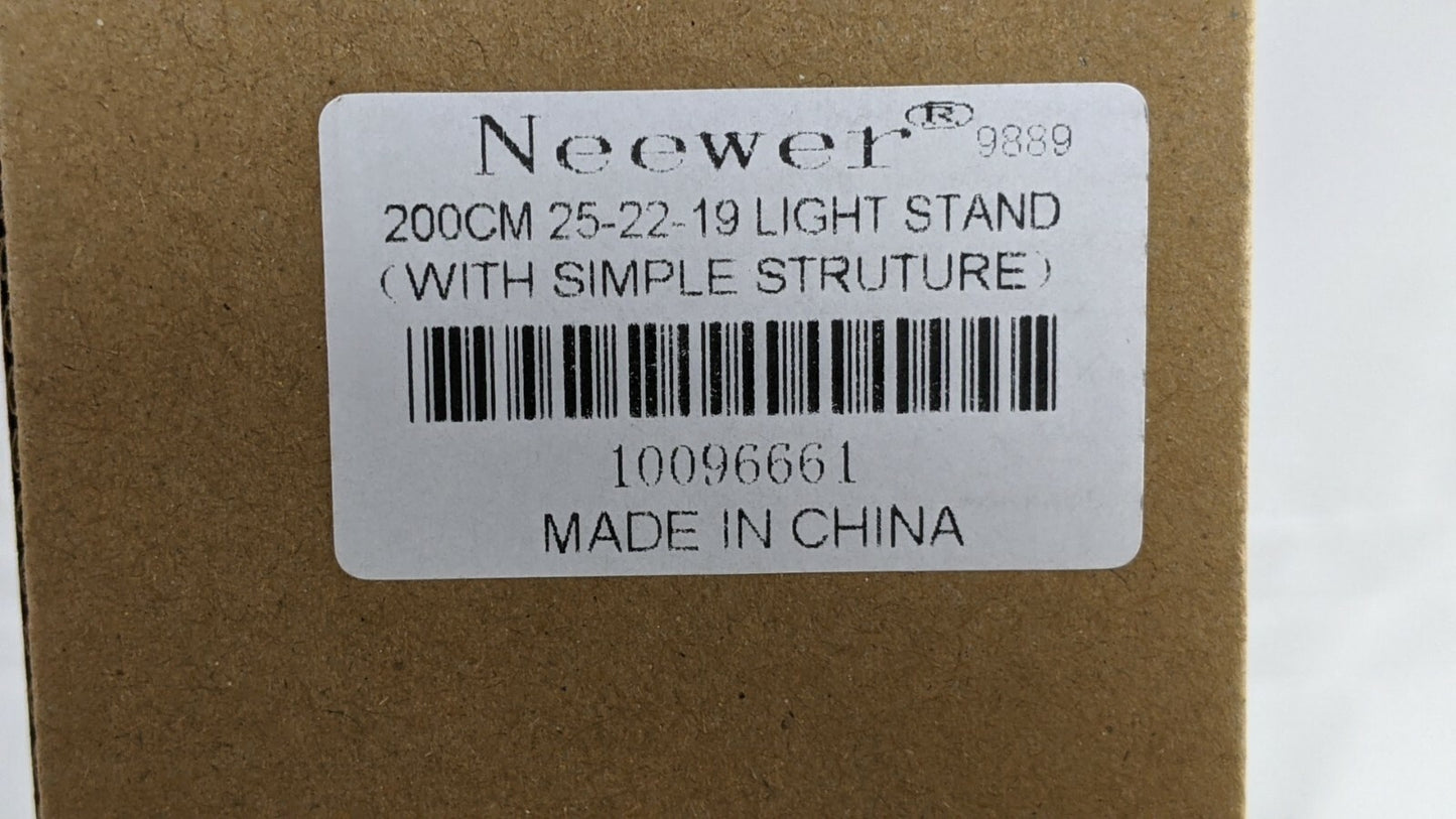 Neewer Tripod 9889 Photography Light Stand Foldable Adjustable - 200 cm - Black